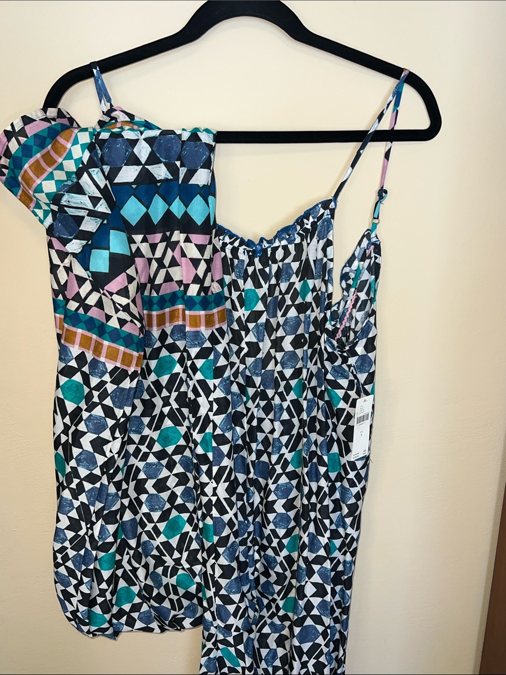 Anthropologie Geometric Print Jumpsuit
